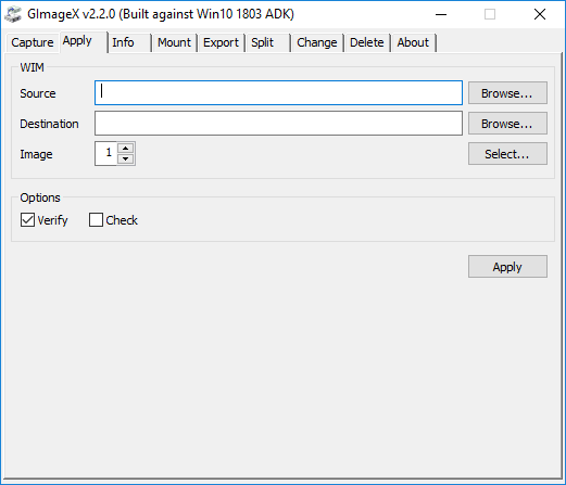GImageX Apply